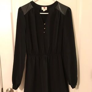 Long sleeve black dress